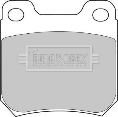 BORG & BECK Комплект тормозных колодок, дисковый тормоз BBP1605